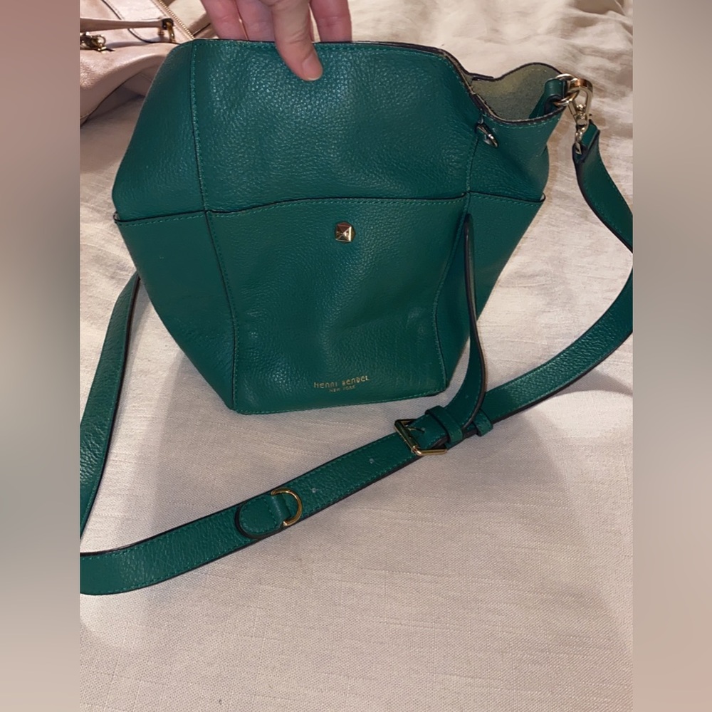 Green Henri Bendel purse!